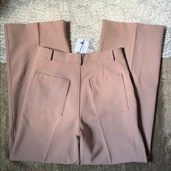 ZARA HIGH- WAISTED STRAIGHT LEG PANTS - Picture 4 of 10